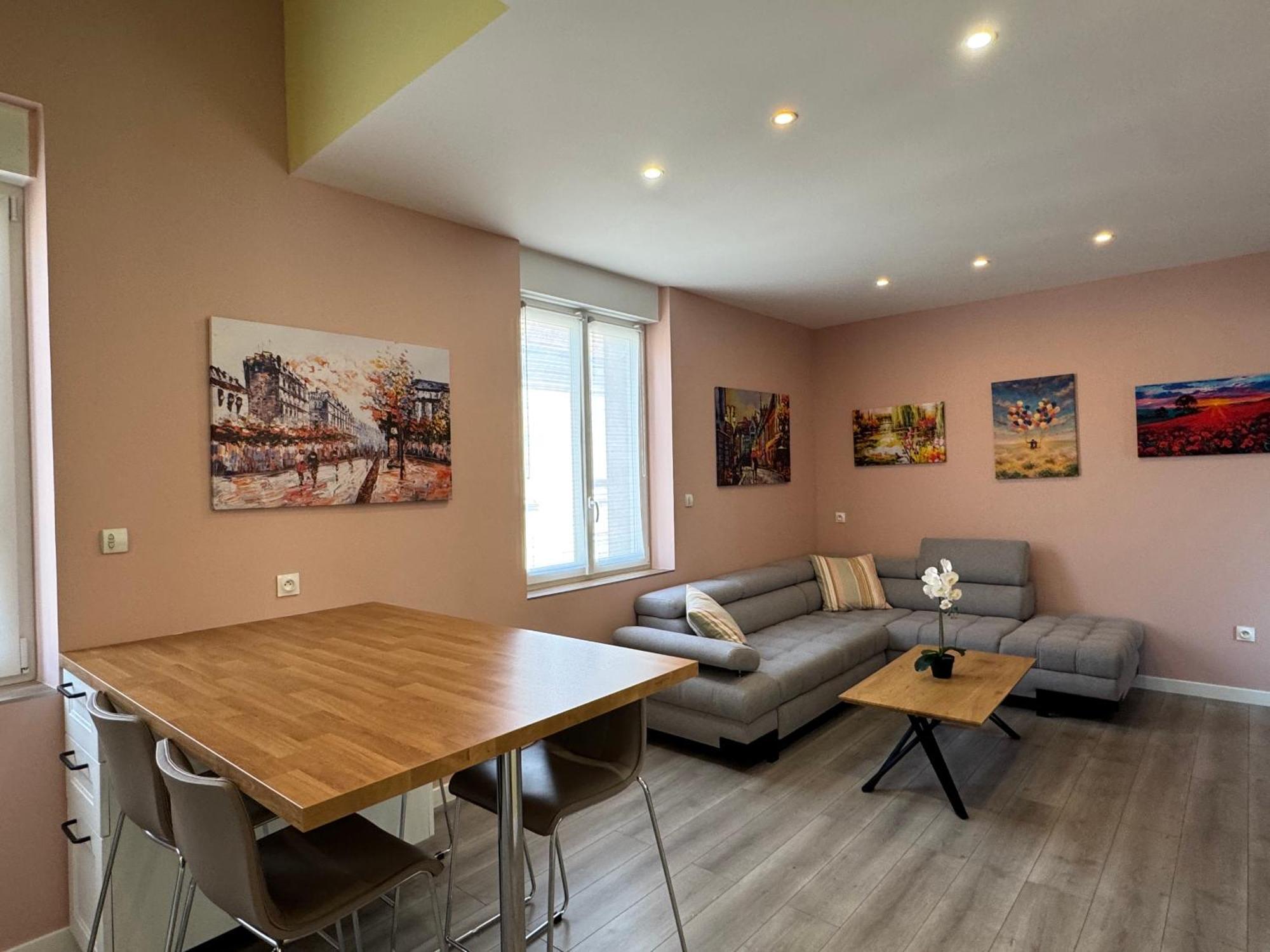 Ferienwohnung 70M2 Climatise - Parking Prive - Lycee Roosevelt - Reims Arena Exterior foto